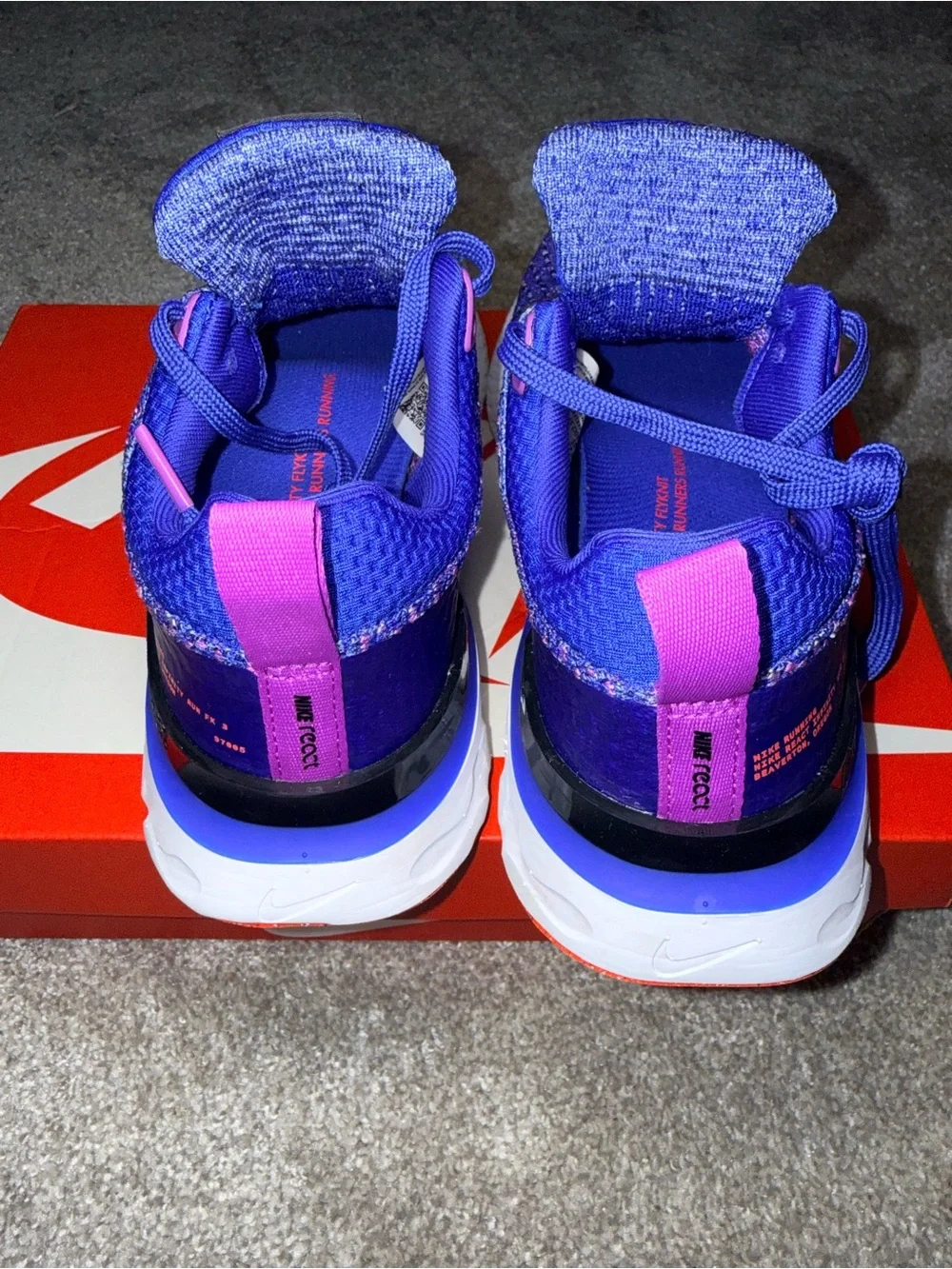 Nike React Infinity Run Flyknit 3 Women’s Size 6 Purple Running Shoes